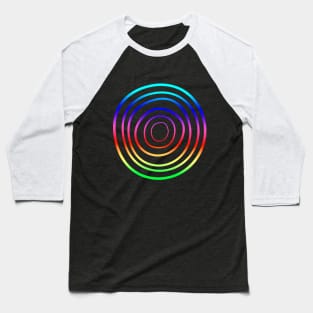 Rainbow Circles No. 2 Baseball T-Shirt